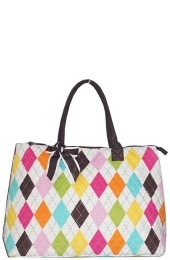Large Quilted Tote Bag-DY3907/BR